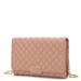 MKF Collection by Mia K Gretchen Quilted Vegan Leather Womenâ€™s Envelope Clutch Crossbody - Pink