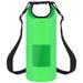 Fresh Fab Finds Floating Waterproof Dry Bag Floating Dry Sacks With Observable Window 20L Roll Top Lightweight Dry Storage Bag - Green