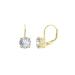 Diamonbliss Round Solitaire Earrings With Leverback - Gold - CARAT: 3