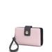 MKF Collection by Mia K Shira Color Block Vegan Leather Womenâ€™s Wallet With wristlet - Pink