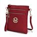 MKF Collection by Mia K Andrea Milan M Signature Crossbody Bag - Red