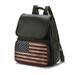 MKF Collection by Mia K Regina Printed Flag Vegan Leather Womenâ€™s Backpack - Green