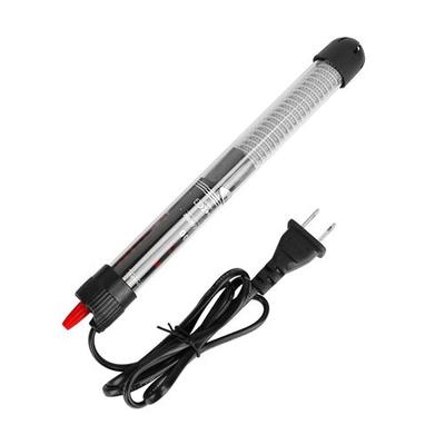 Fresh Fab Finds Submersible Aquarium Heater 100W Adjustable Fish Tank Heater Thermostat Water Heating Rod With 2 Suction Cups For Freshwater Marine Saltwater - Black