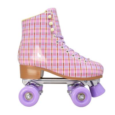 Cosmic Skates Plaid Design Roller Skates - Pink - 10