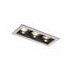 Rendl Light - Spot encastrable mone iii gris argent 12V GU5,3 3x50W