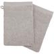 Atmosphera - Lot de 2 gants de toilette gris taupe 15x21cm créateur d'intérieur - Taupe