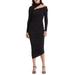 Clotilde Cutout Long Sleeve Body-con Cocktail Dress