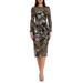 Sophia Floral Sequin Long Sleeve Cocktail Sheath Dress