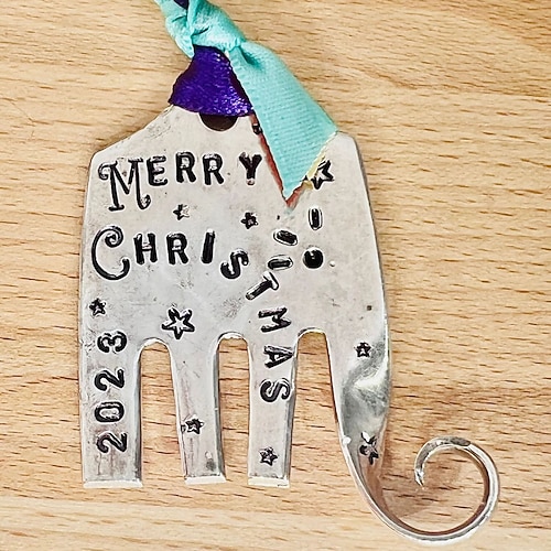 Gartenmarkierung, Freundschaftsgeschenk, silbergeprägte Löffel-Pflanzenmarkierungen, versilberte Löffel-Gartenmarkierungen, Gartenkunstmarkierung, Pflanzenliebhaber-Gartendekoration Image