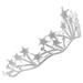 Gold Decor Hair Ribbons Wedding Bridal Crown Headdress for Bridesmaid Rhinestone Hair Hoop Miss Bride