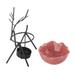 Ceramic Rose Essential Oil Burner Aromatherapy Oil Burner Diffuser Black Deer Shaped Candle Tealight Holder