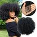 Melotizhi Wigs Human Hair Wig Cap Lace Front Wig for Women Women s Wig Black Small Curly Wavy Fiber High Temperature African False Head Cover Curly Human Hair Wig Glueless Lace Front Human Hair