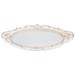 Gongxipen Oval Decorative Mirror Tray French Style Makeup Jewelry Organizer Serving Tray 9.4 x 15