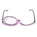 Makeup Glasses Interchangeable Scratch Resistant Lens Lightweight Women Cosmetic Readers with Case Purple +2.50
