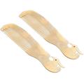 2 Pcs Horn Comb Portable for Wavy Hair Wide Tooth Brushing Out Curls Fashion Shampoo Teasing Combs Women Women s