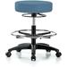 LLBIULife PERCH Degree Rolling Height Adjustable Massage Therapy Swivel Stool for Hardwood or Tile | Workbench Height | 300-Pound Weight Capacity | (Newport Fabric)