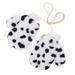 ZMHEGW Winter Outdoor Kids Boys Girls Snow Leopard Pattern Thickening Warmth Gloves Boys Stretch Glove for Toddler Boy