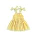 Luethbiezx Casual Party Princess Dress with Sleeveless Off Shoulder for Girls