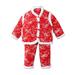 Ydojg Winter Outfit Set For Boys Girls Toddler Kids Girls Chinese Thickened New Year S Top Pants Clothing Outfit For 3-4 Years