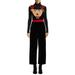 Frobukio Women s Christmas Overalls Cosplay Costume Jumpsuit Sleeveless 3D Print Romper Holiday Costume