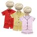 Esaierr Toddler Kids Boys Girls Short Sleeve Pajamas Pjs Set Baby 2Pcs Summer Pj Set Sleepwear Buttons Cotton Sleep 2 Piece Kids Lounge Jammies Outfits for 1-5 Y