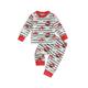 Peyakidsaa Cute Baby Santa Claus Stripe Print Outfit with Long Sleeve Pullover and Long Pants
