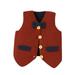 Hfolob Toddler Baby Boy Gentleman Cable Knit Sweater Vest Sleeveless Pullover Bowknot Button Down Waist Coat Top Fall Winter Clothes Cute Sweaters