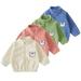 KYAIGUO Baby Kids Fleece Jacket for Boys Girls Little Boys Girls Overcoat Zipper Solid Color Long Sleeve Toddler Fall Winter Warm Jacket Infant Jacket Outerwear Size 9M-4Y