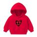 HBYJLZYG Christmas Sweatshirt Hoodies Sweater Loose Pullover Outerwear Toddler Baby Long Sleeve Casual Xmas Love Print Novelty Xmas Tops For The Baby Gift