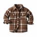 ChoiceGaecuw Toddler Shackets Jackets Winter Coat Toddler Girl Kids Flannel Shirt Jacket Plaid Long Sleeve Lapel Cardigans Baby Fall Shirt Tops Outwear Fall Winter Clothes