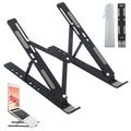 Portable Laptop Stand 7-Level Angles Adjustable Laptop Riser Adjustable Laptop Stand for Desk Ventilated Cooling Foldable Laptop Stand Laptop Stands for All Laptops and iPad(10-15.6 )