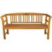 Irfora parcel Patio Bench Porch Table Bench Low Bench Porch Cushion 61.8 Wood With Cushion Finish Polyester Cushion-Furniture With Bench Seat Bench Cushion- With Rose Bench Deck Box Vidaxl