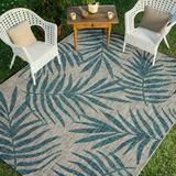 Alexander Home Collection Botanical Palms Indoor/Outdoor Rug 7 1 x 10 9 8 x 10 Outdoor Indoor Living Room Patio Dining Room