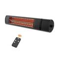 Wall-Mounted Heater 1500W Portable Electric Patio Heater with Remote Control Multipurpose Infrared Outdoor Space Heater with Overheat Protection for Patio Garage Porch Living Room Bedroom Black