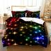 Starry Sky Duvet Cover Sets Galaxy Bedding Set Style Sky Themed Comforter Cover Night Scene Quilt Cover for Kids Girls Children 1 Duvet Cover with 2 Pillow Cases(No Comforter)