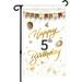 YCHII Happy 60th Birthday Garden Flag - Adult Women Men Fifty Years Old Birthday Yard Lawn Sign - 50th Birthday Party Garden Banner Indoor Outdoor Decoration Supplies - Double Sided (50th)