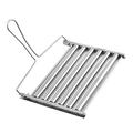 Stainless Steel Grill Tools Bbq Accessories Hot Dog Stand Dogs Rack Metal Scroll Wheel