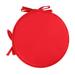 YOLOKE Round Chair Cushions Set with Ties for Dining Chairs Indoor/Outdoor Garden Seat Pads for Furniture Elegant Round Chair Cushions for Ultimate Comfort(Red)