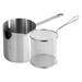 MOWENTA 1 Set Steel handle frying spoon fryer cookware shrimp frying basket chicken frying pot turkey fryer pot tempura frying pot stainless fry pot mini fryer steamer Stainless steel Mesh