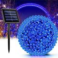 Solar String Lights Outdoor Waterproof Each 39 ft 100 LED Solar Christmas Lights 8 Modes Solar Tree Lights for Outside Patio Yard Christmas Decorations