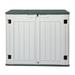 Capri 34 cu. ft Outdoor Storage Shed Waterproof Storage Box for Garden Patios Backyards Off-White 260 Gallon