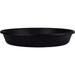 21 Inch Round Plastic Classic Plant Saucer - Indoor Outdoor Plant Trays For Pots - 21 X21 X3.63 Black
