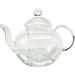 Heat Resistant Borosilicate Clear Glass Tea With Tea Leaves Infuser 34Oz Capacity