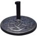 43lbs Patio Market Umbrella Base Heavy Duty Outdoor Stand Cast Iron Umbrella Holder for Garden Beach Classic Round Umbrella Standing Deck Porch