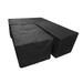 NANDIYNZHI garden decor Cover L-shaped Left Furniture Black Outdoor Sofa Cover Tools & Home Improvement outdoor decor AS showmï¼ˆClearanceï¼‰