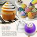 TAKTUK Cooking Utensils Set Kitchen Gadgets EasyBake Tri-Color Coupler Large Converter Tri-color Butter Cream Coupler Cake Tools