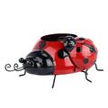 Ttybhh Flower Pots Clearance Ladybug Flowerpot Promotion! Metal Garden Sketches Simulation Animal Ladybugs Flower Pot Garden Decoration Red