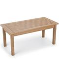 Stoog 35.5 Outdoor Adirondack Coffee Table HIPS All Weather Patio Coffee Table for Garden Lawn Porch Balcony Brown