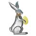 Apepal Home Decor Metal Easter Rabbit Decor Indoor Outdoor Standing Easter Bunny Decor For Home Spring Easter Rabbit Statue Yard Ornament Bunny Decoration For Garden Decor Multi-color One Size