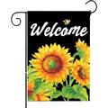 Spring Garden Flags Welcome Floral Garden Flag Easter Garden Flag Seasonal Yard Flags House Flags Flower Yard Flag Garden Flags for Outside Front Door Mailbox Poolside Lakeside (Sunflower)